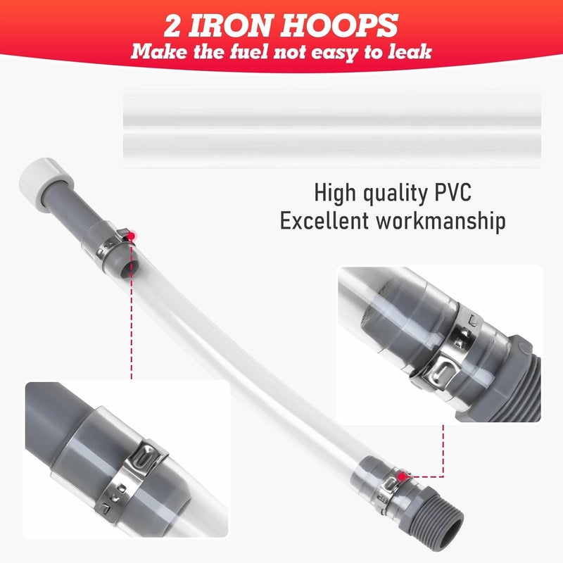 Niwicka 4 Pack Heavy-duty Racing Fuel Hoses with 2 Pack Durable Hose Benders. Great for Racing Fuel Containers, Tanks and Gas Cans, Enabling Effortless and Precise Fuel Transfer - Image 4